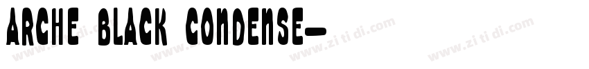 Arche Black Condense字体转换